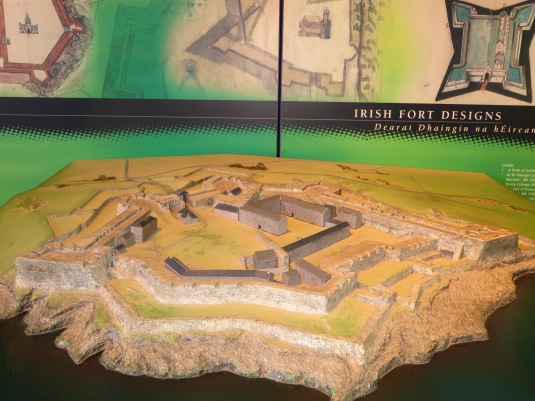 A model of the fort as it stands today